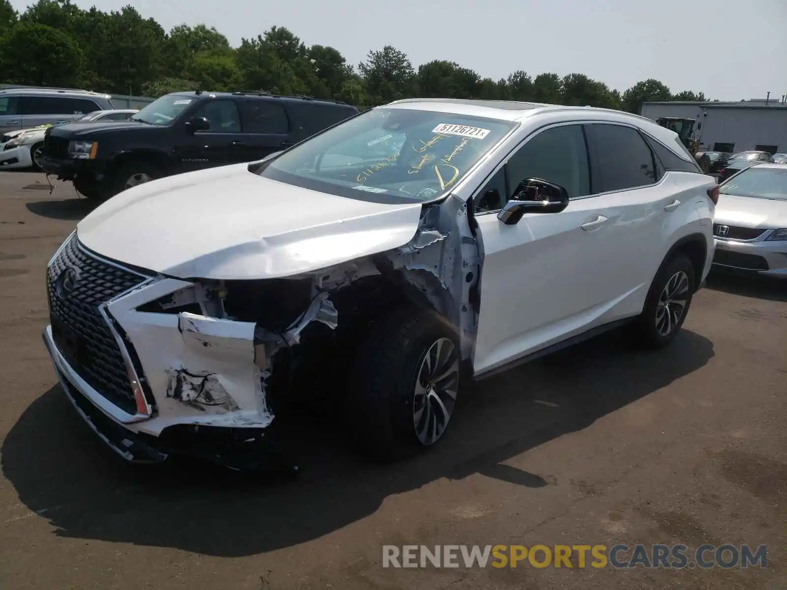 2 Photograph of a damaged car 2T2HZMDA1MC287827 LEXUS RX350 2021