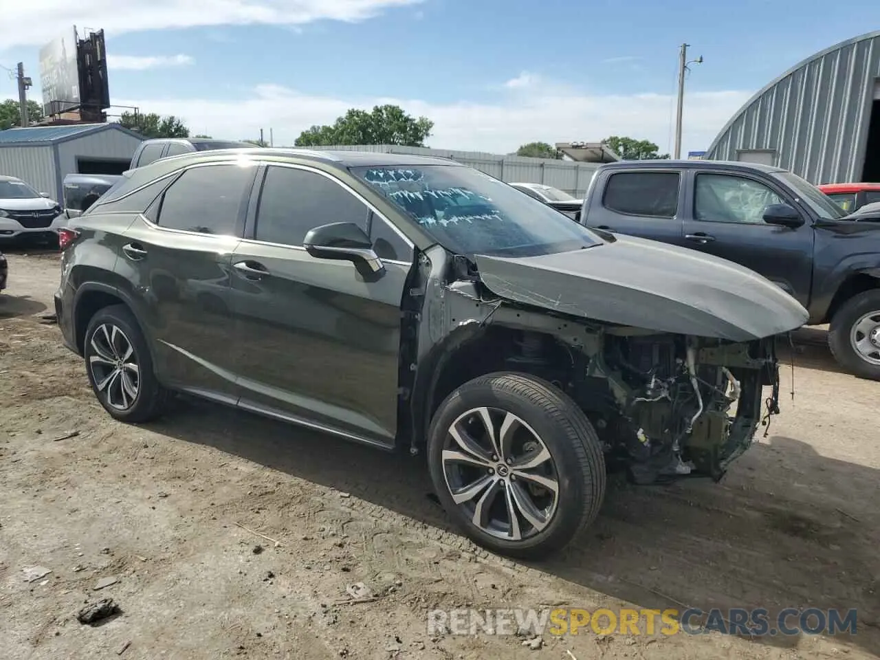 4 Photograph of a damaged car 2T2HZMDA2MC302481 LEXUS RX350 2021