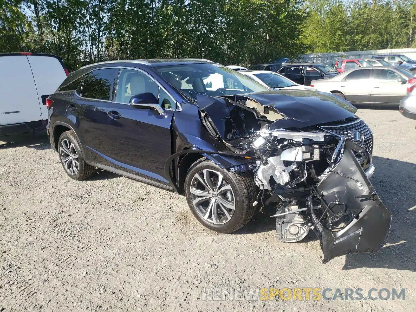 1 Photograph of a damaged car 2T2HZMDA5MC287085 LEXUS RX350 2021