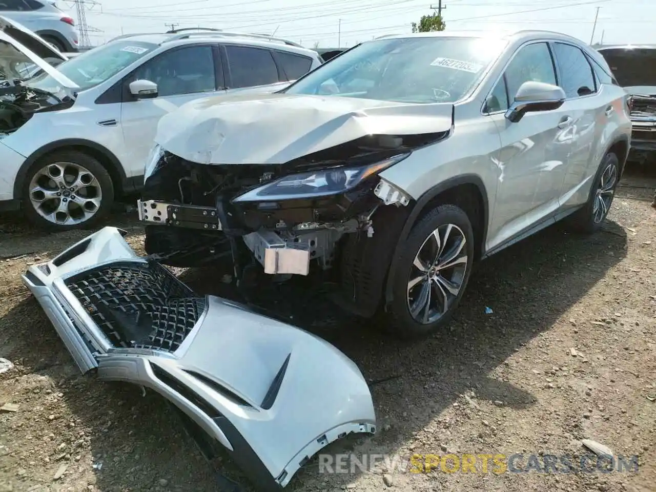 2 Photograph of a damaged car 2T2HZMDA7MC270708 LEXUS RX350 2021