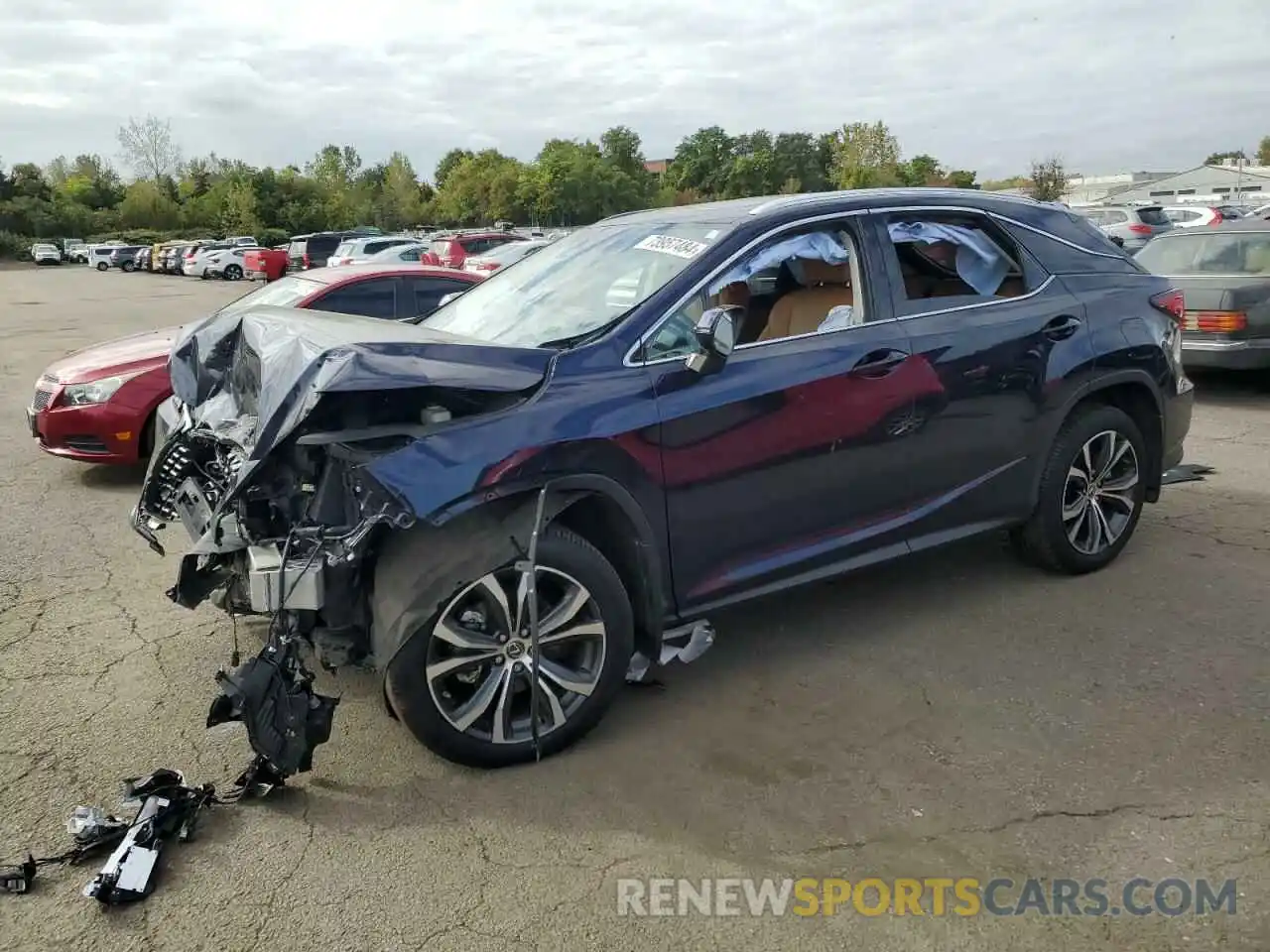 1 Photograph of a damaged car 2T2HZMDA9MC274596 LEXUS RX350 2021