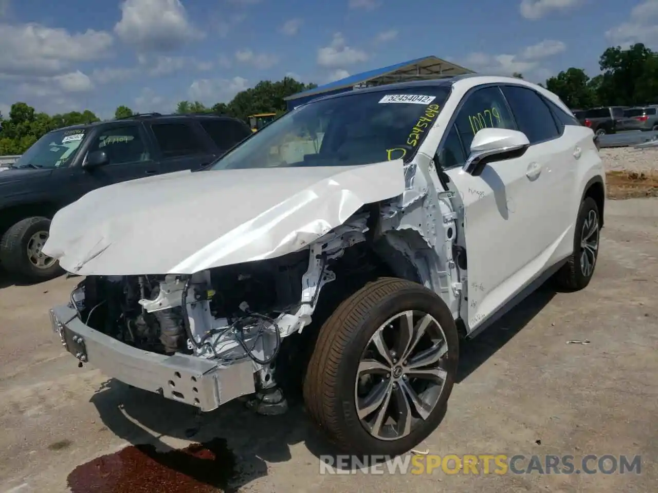 2 Photograph of a damaged car 2T2HZMDA9MC294136 LEXUS RX350 2021