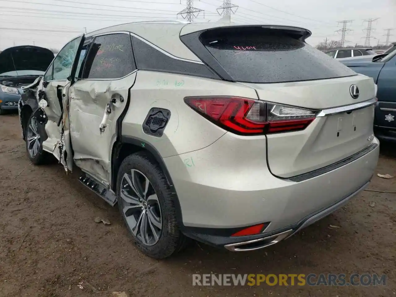 3 Photograph of a damaged car 2T2HZMDAXMC285350 LEXUS RX350 2021