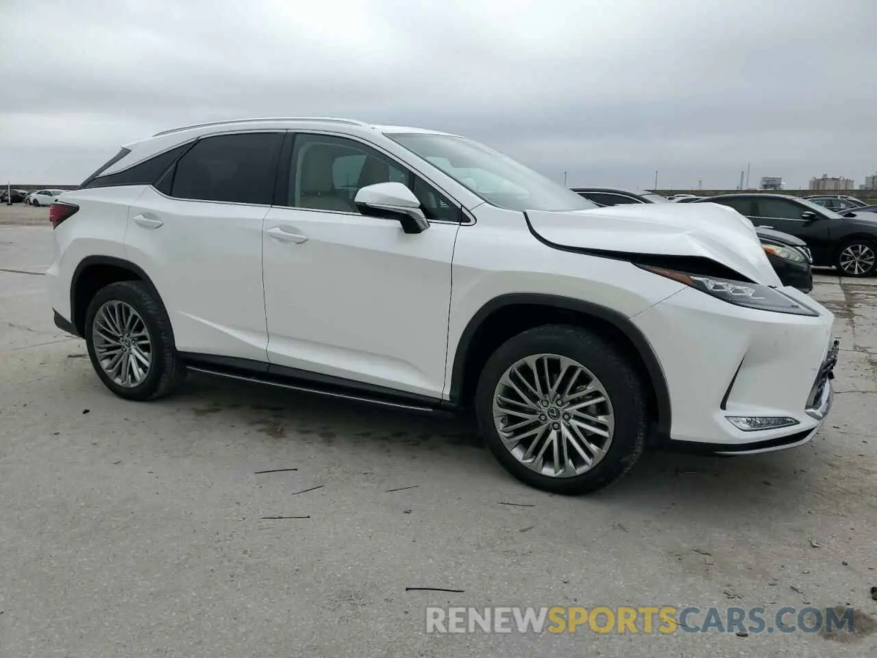 4 Photograph of a damaged car 2T2JZMAA0MC186431 LEXUS RX350 2021