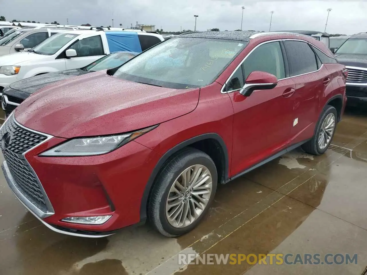 1 Photograph of a damaged car 2T2JZMAA2MC196183 LEXUS RX350 2021