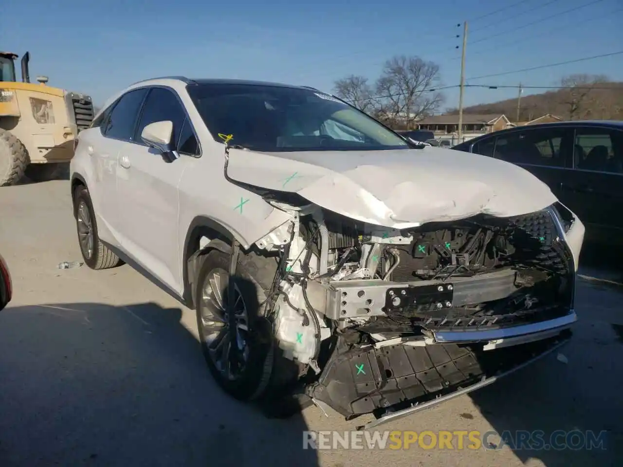 1 Photograph of a damaged car 2T2JZMAA6MC203636 LEXUS RX350 2021