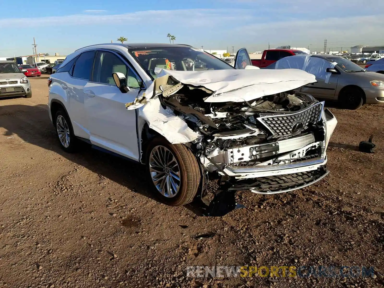 1 Photograph of a damaged car 2T2JZMAA9MC196777 LEXUS RX350 2021