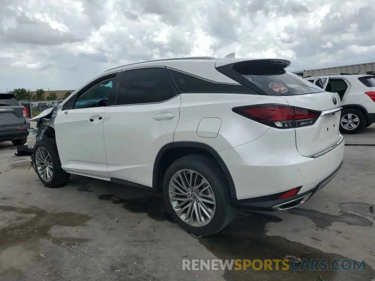 2 Photograph of a damaged car 2T2JZMDA5MC299559 LEXUS RX350 2021