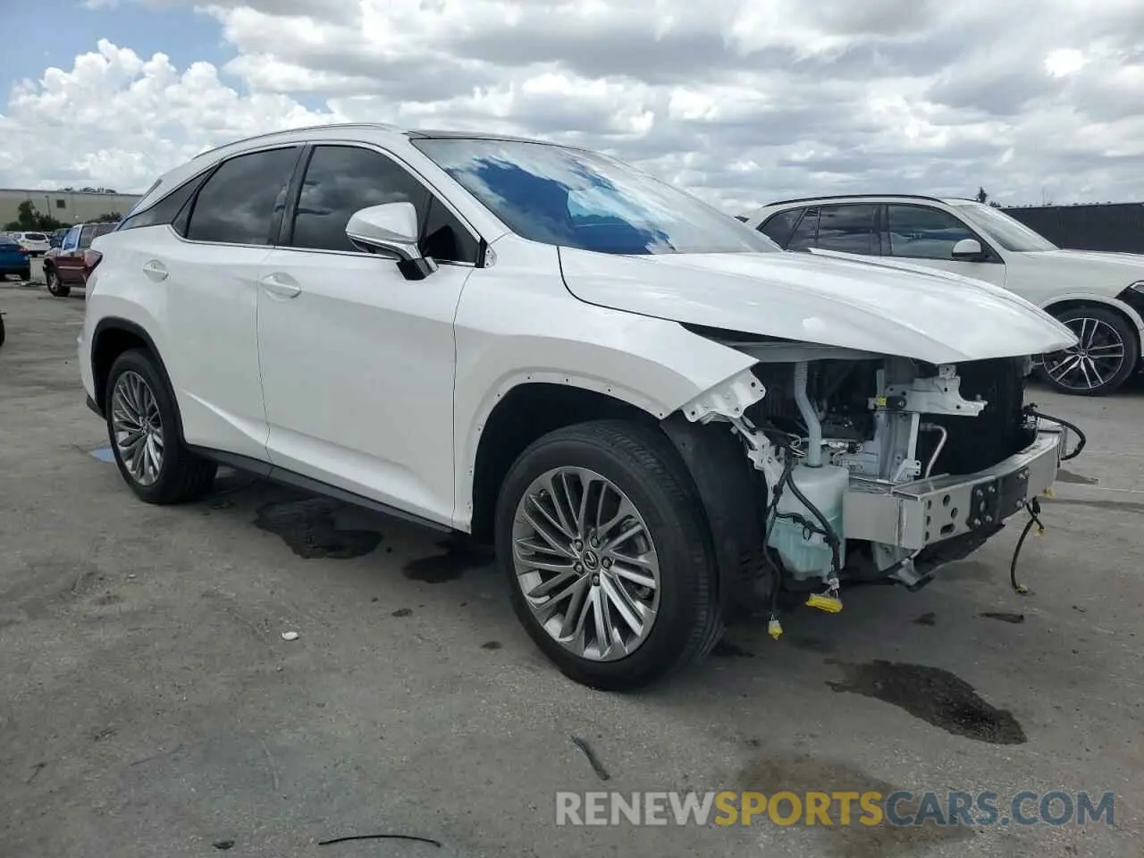 4 Photograph of a damaged car 2T2JZMDA5MC299559 LEXUS RX350 2021