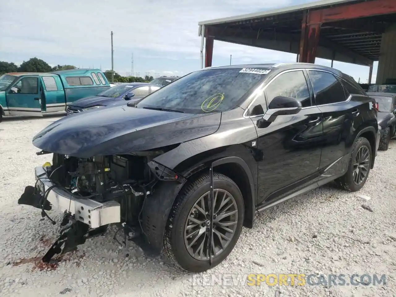 2 Photograph of a damaged car 2T2YZMDA2MC303629 LEXUS RX350 2021