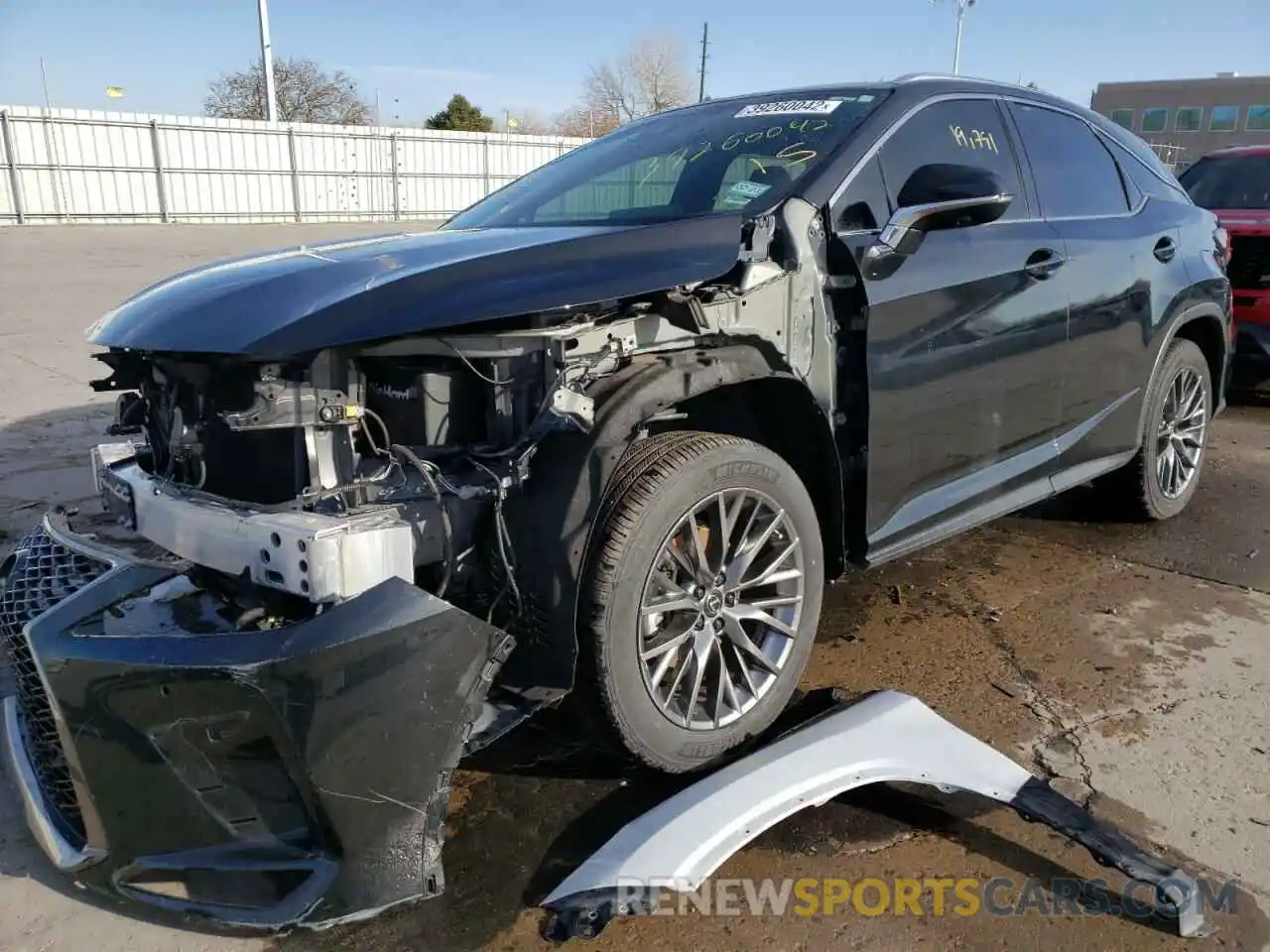 2 Photograph of a damaged car 2T2YZMDA8MC265971 LEXUS RX350 2021