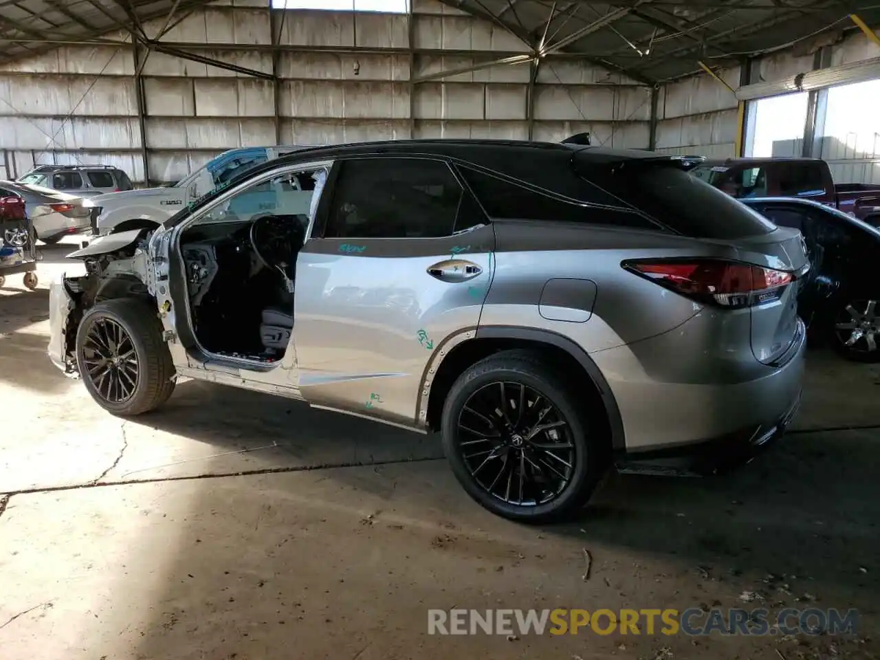 2 Photograph of a damaged car 2T2YZMDA8MC284360 LEXUS RX350 2021