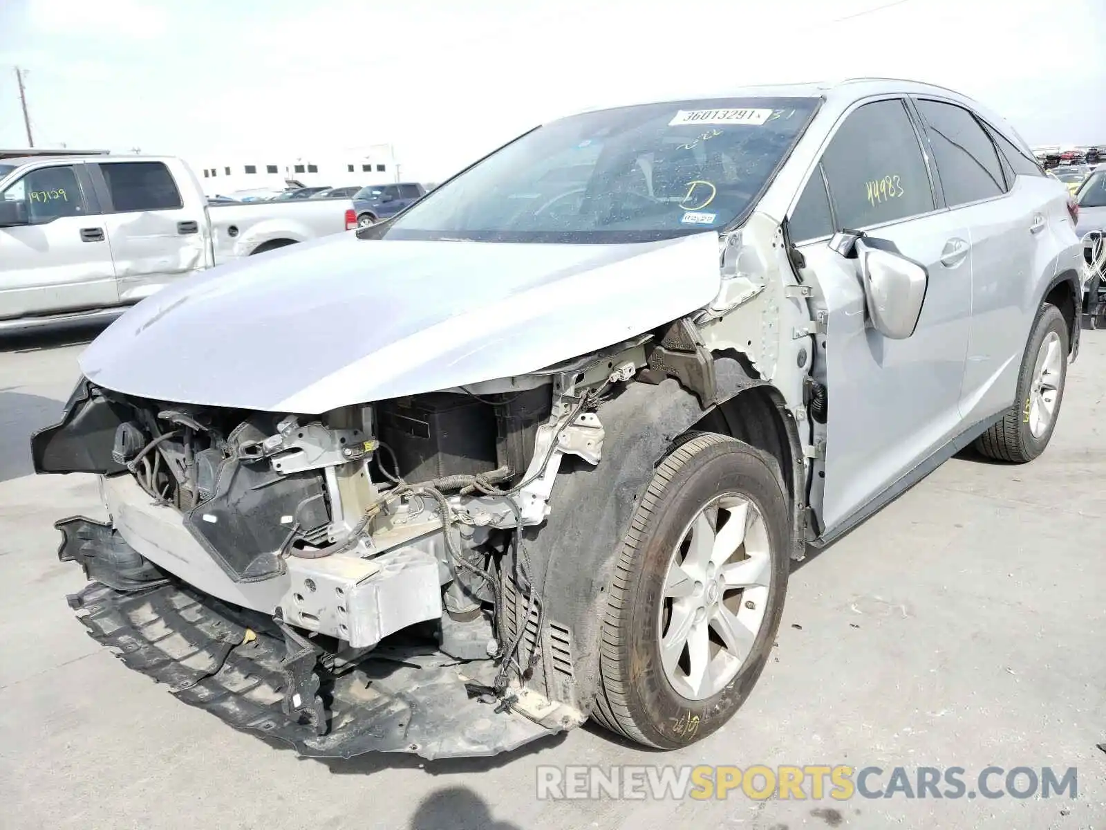 2 Photograph of a damaged car 2T2ZZMCA7GC008181 LEXUS RX350 2021