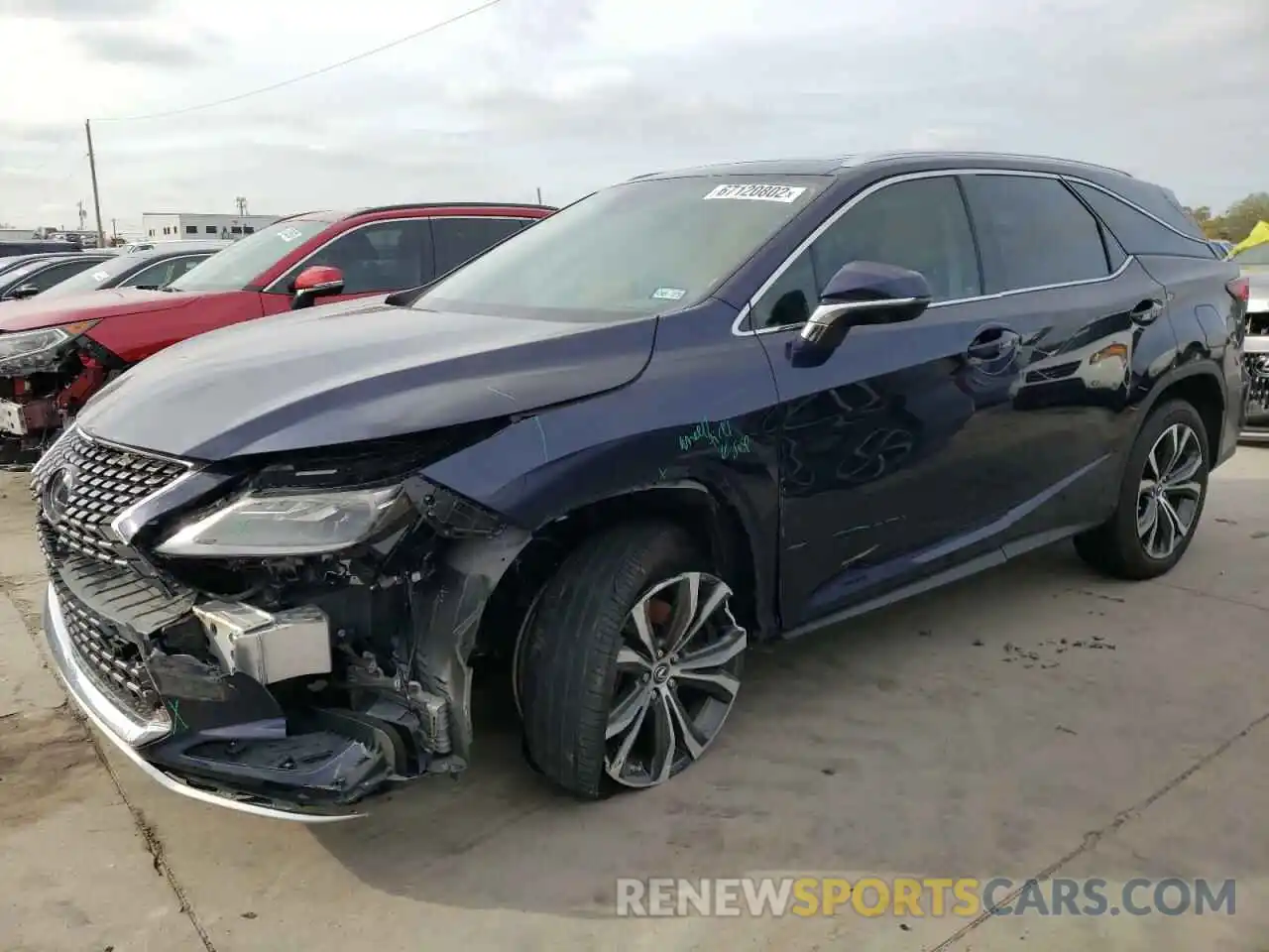 1 Photograph of a damaged car JTJHZKEA8M2022406 LEXUS RX350 2021