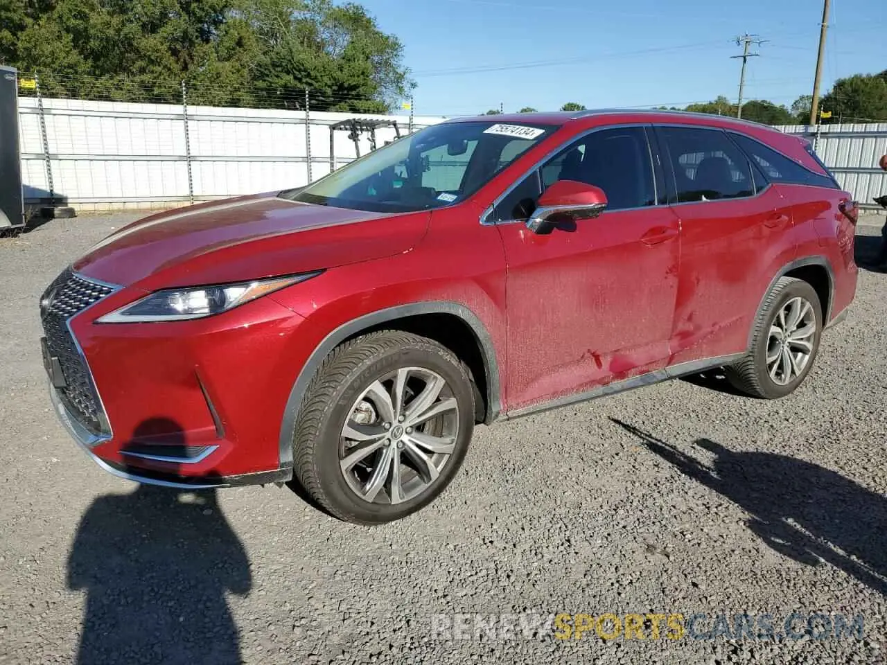 1 Photograph of a damaged car JTJHZKFA0M2028764 LEXUS RX350 2021