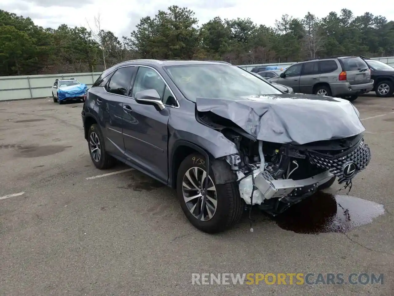 1 Photograph of a damaged car JTJHZMDA9M2052916 LEXUS RX350 2021