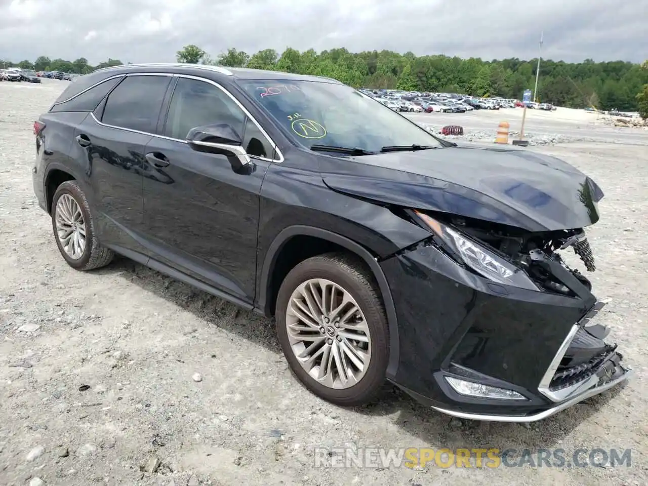 1 Photograph of a damaged car JTJJZKFAXM2032211 LEXUS RX350 2021