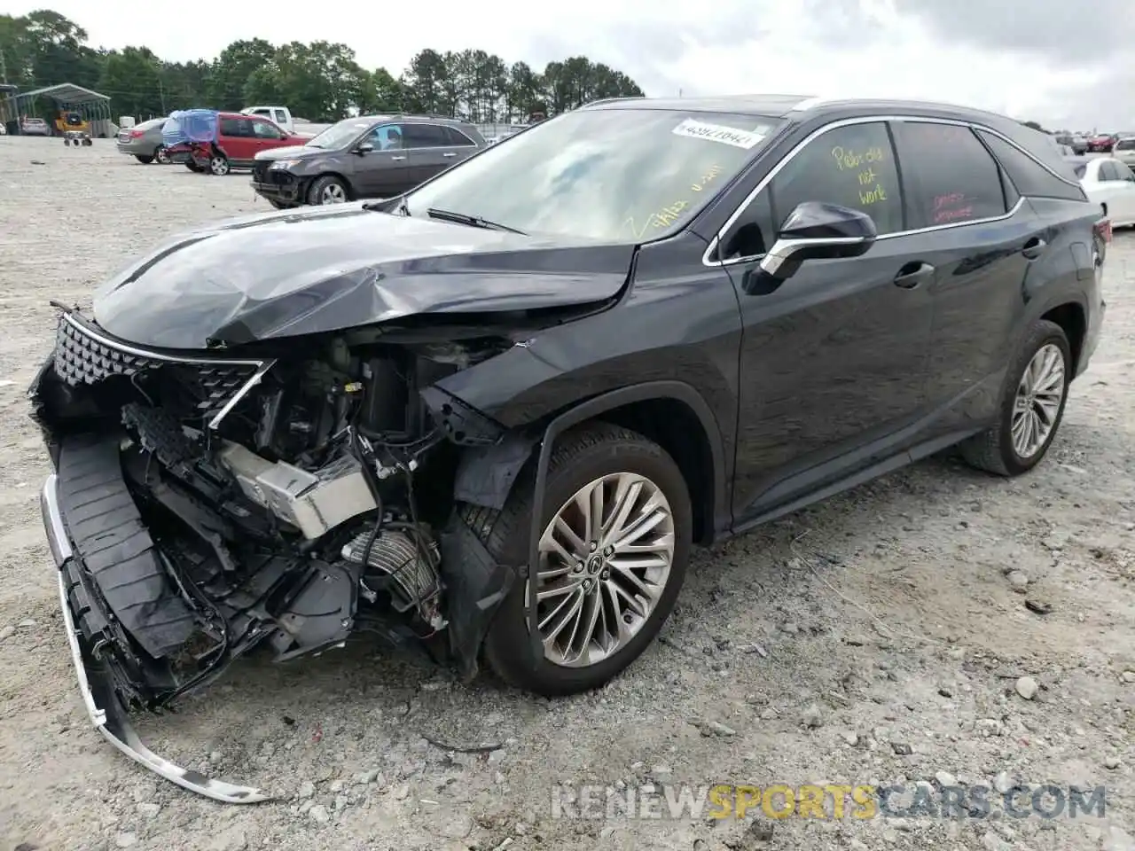 2 Photograph of a damaged car JTJJZKFAXM2032211 LEXUS RX350 2021