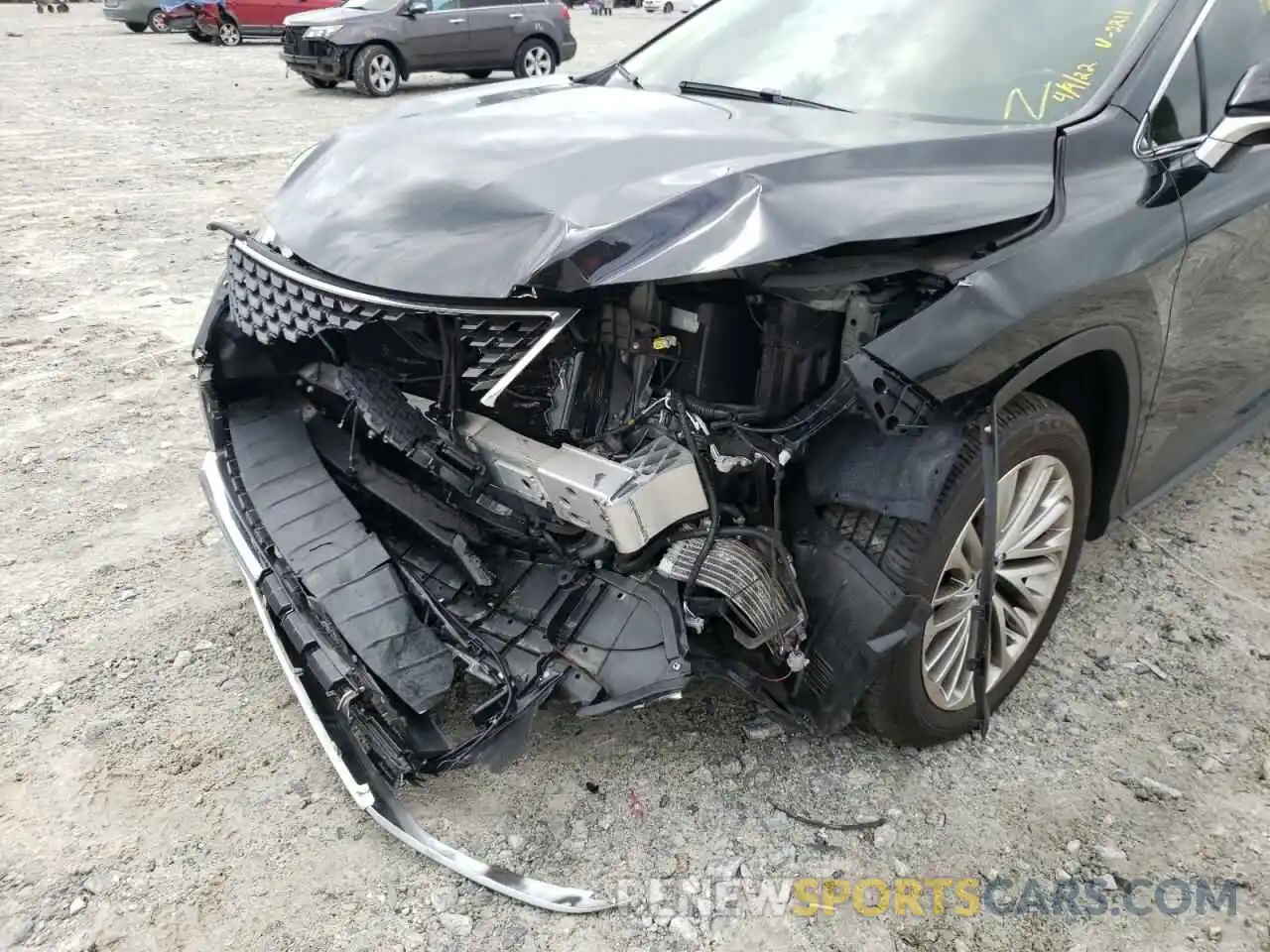 9 Photograph of a damaged car JTJJZKFAXM2032211 LEXUS RX350 2021