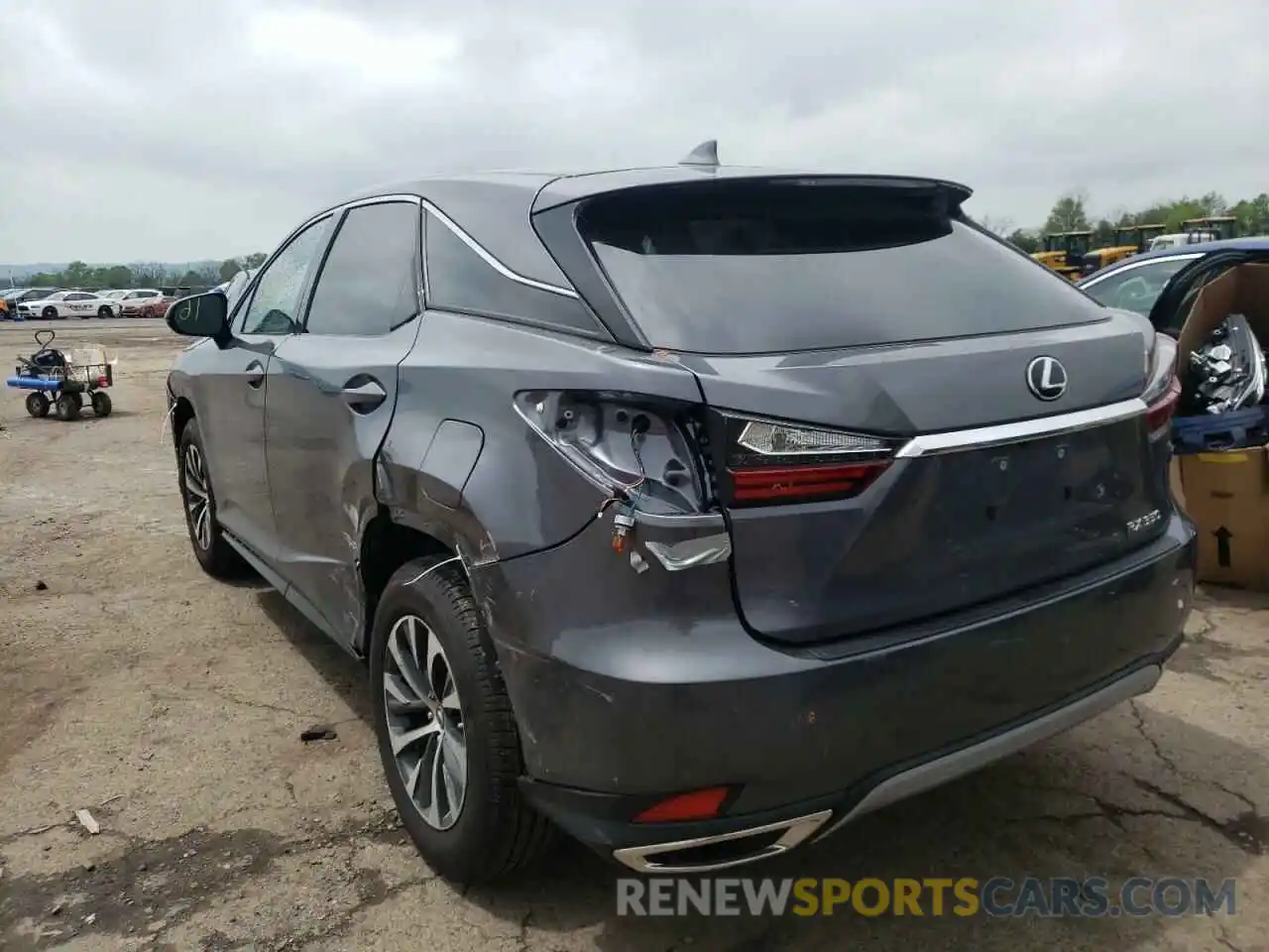 3 Photograph of a damaged car 2T2AZMDA5NC332304 LEXUS RX350 2022