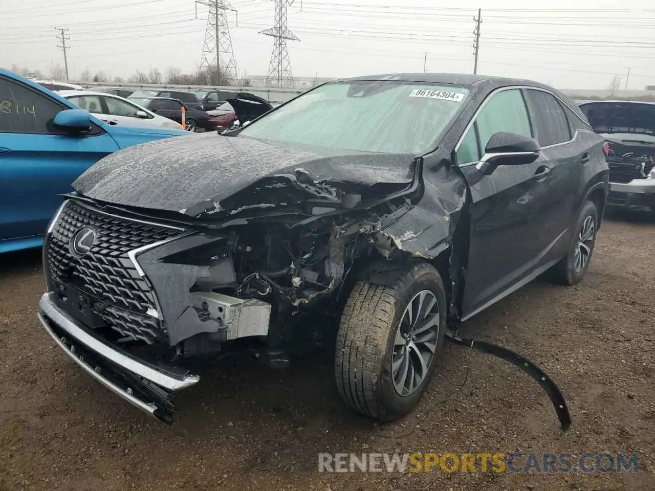 1 Photograph of a damaged car 2T2AZMDA9NC357125 LEXUS RX350 2022