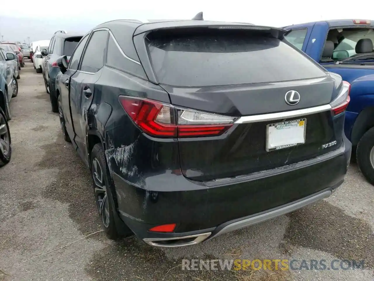 3 Photograph of a damaged car 2T2HZMAA0NC230377 LEXUS RX350 2022