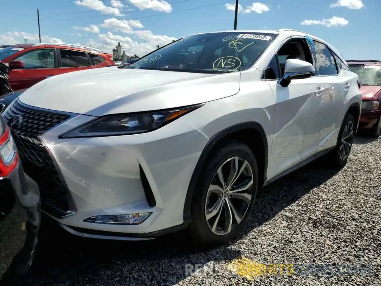 2 Photograph of a damaged car 2T2HZMAA1NC228122 LEXUS RX350 2022