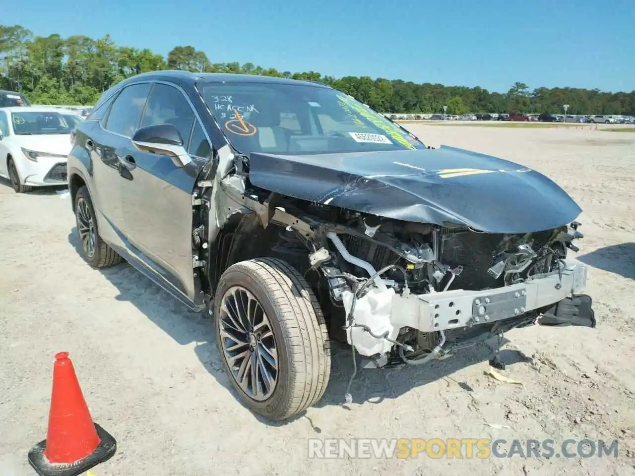 1 Photograph of a damaged car 2T2HZMAA2NC227903 LEXUS RX350 2022