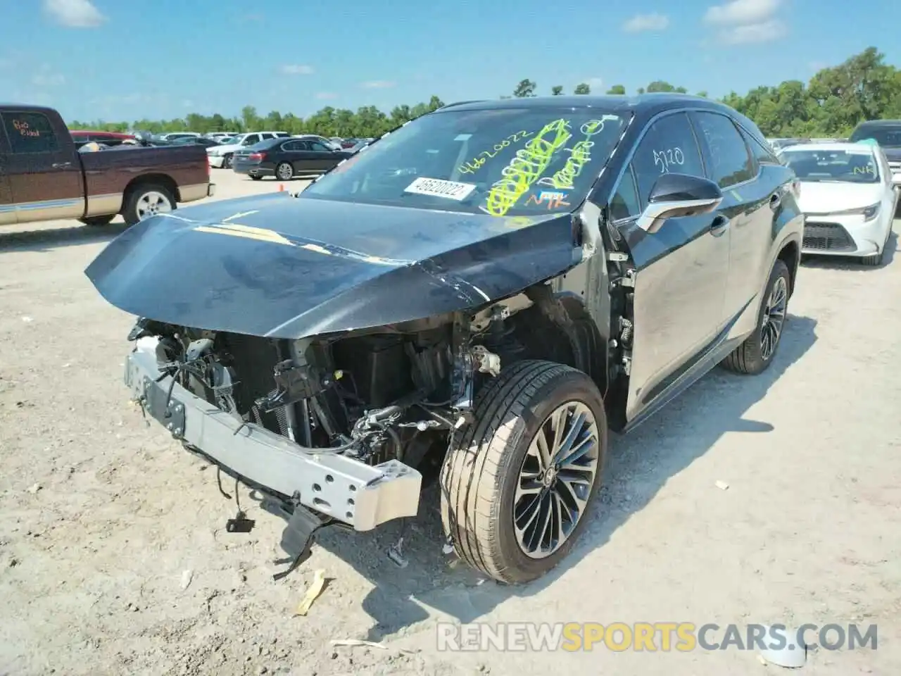 2 Photograph of a damaged car 2T2HZMAA2NC227903 LEXUS RX350 2022