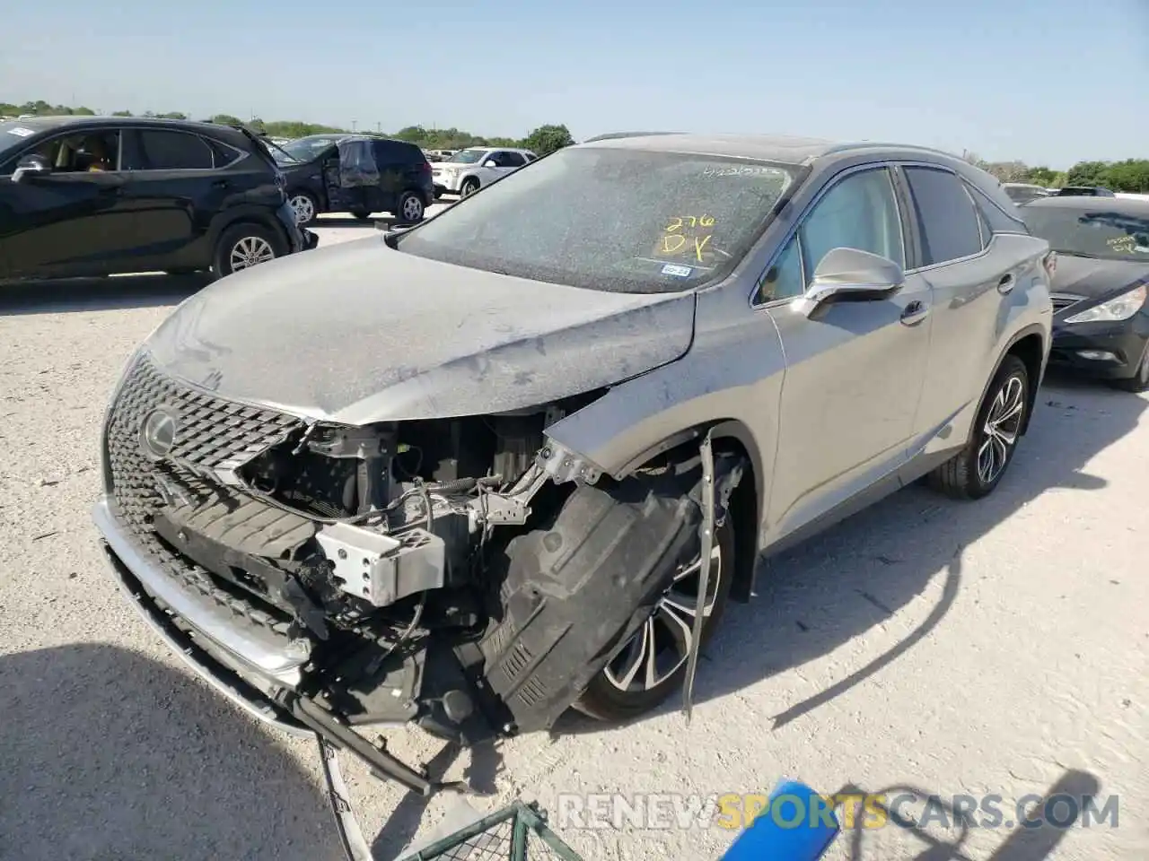 2 Photograph of a damaged car 2T2HZMAA2NC238240 LEXUS RX350 2022