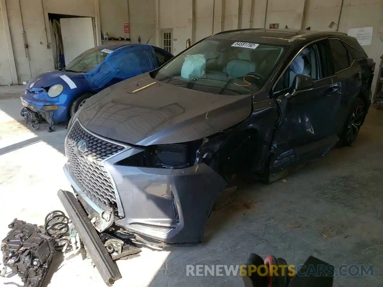 2 Photograph of a damaged car 2T2HZMAA2NC246404 LEXUS RX350 2022