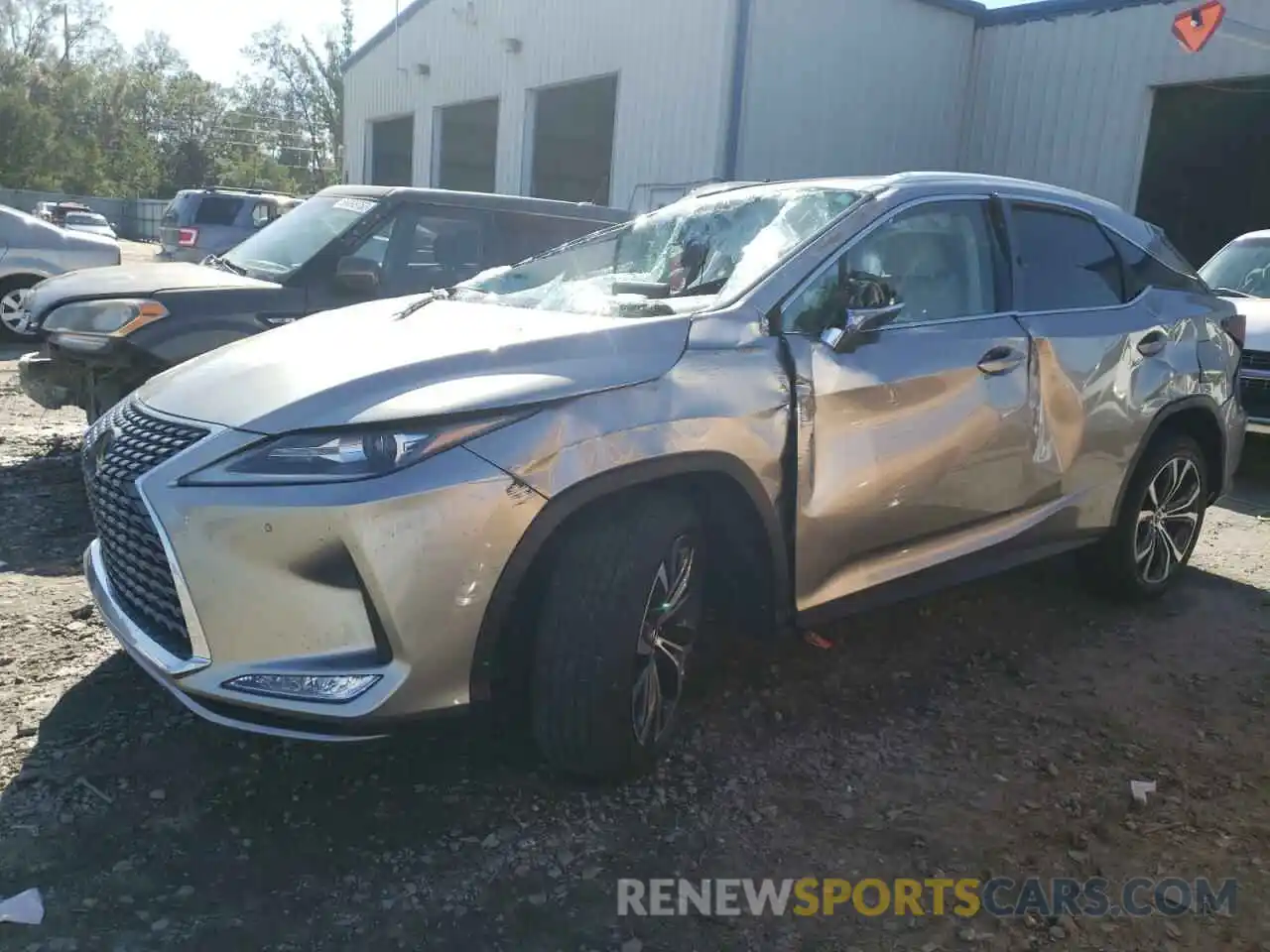 1 Photograph of a damaged car 2T2HZMAA3NC227103 LEXUS RX350 2022