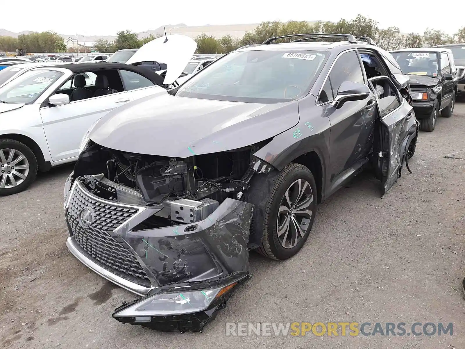 2 Photograph of a damaged car 2T2HZMAA5NC220234 LEXUS RX350 2022