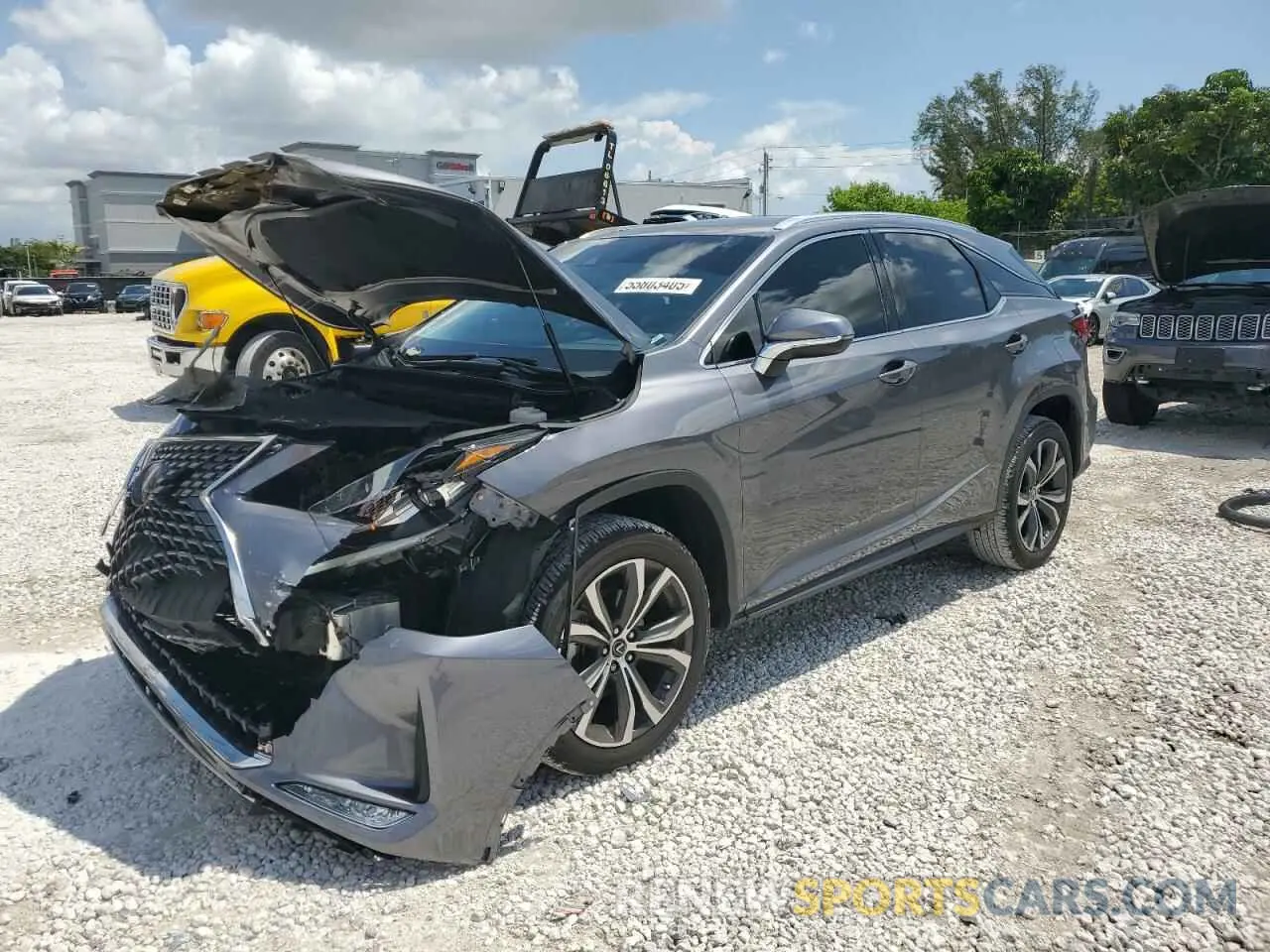 1 Photograph of a damaged car 2T2HZMAA5NC229418 LEXUS RX350 2022