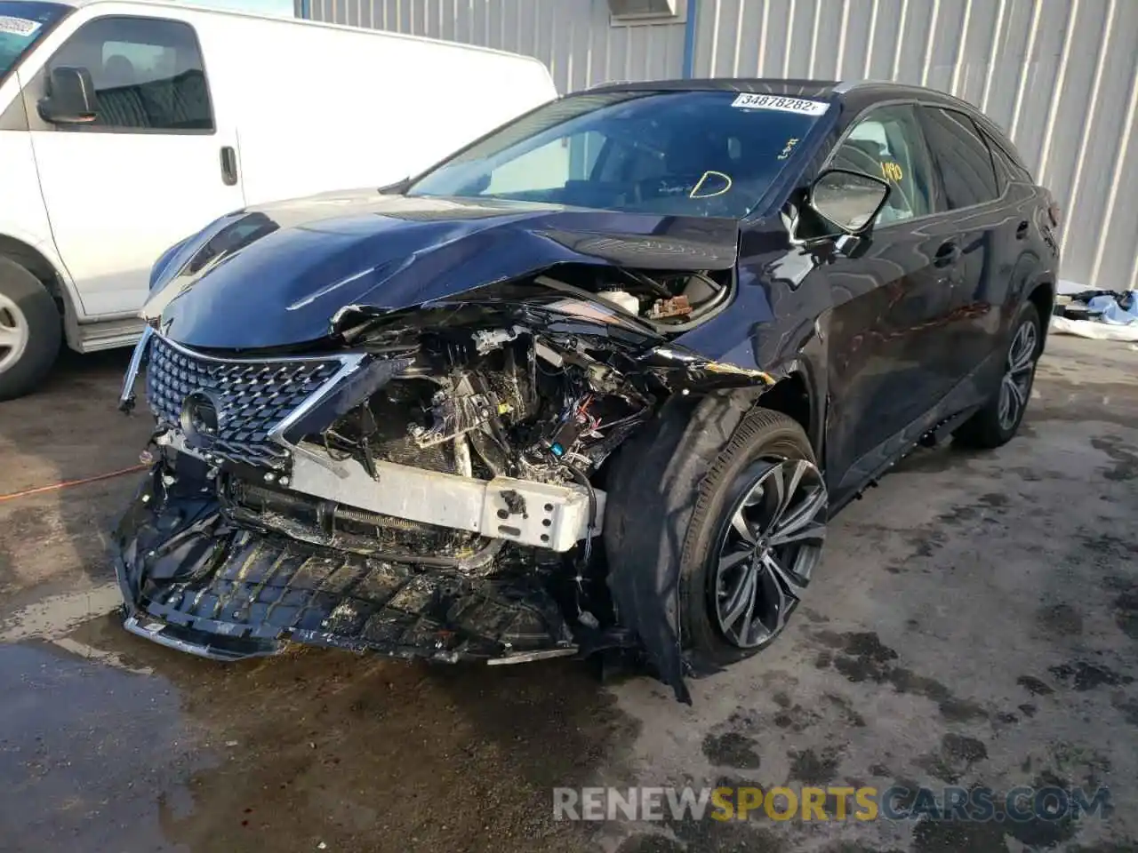 2 Photograph of a damaged car 2T2HZMAA6NC228388 LEXUS RX350 2022