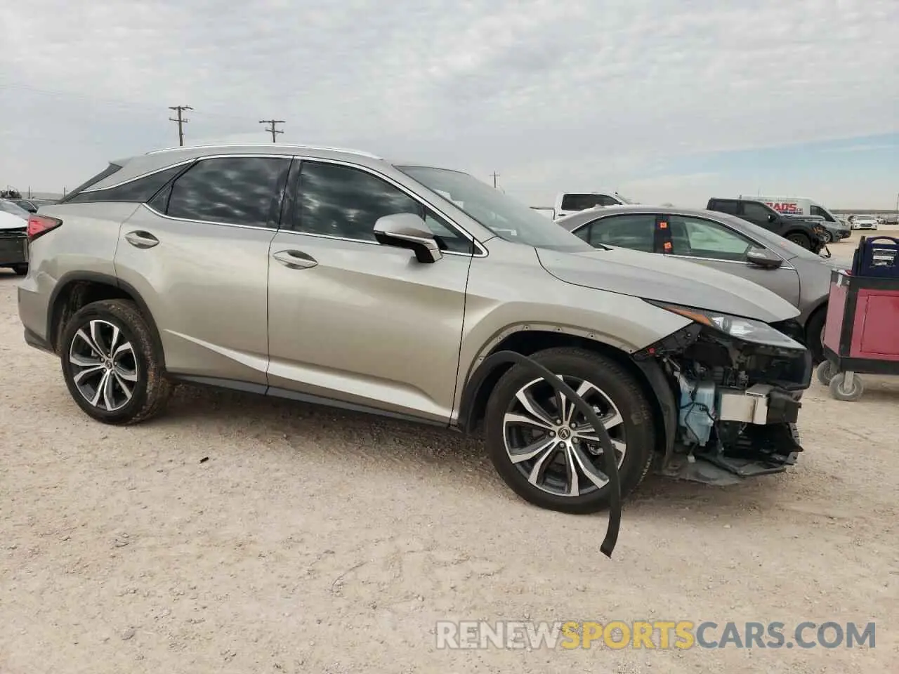 4 Photograph of a damaged car 2T2HZMAA7NC228481 LEXUS RX350 2022