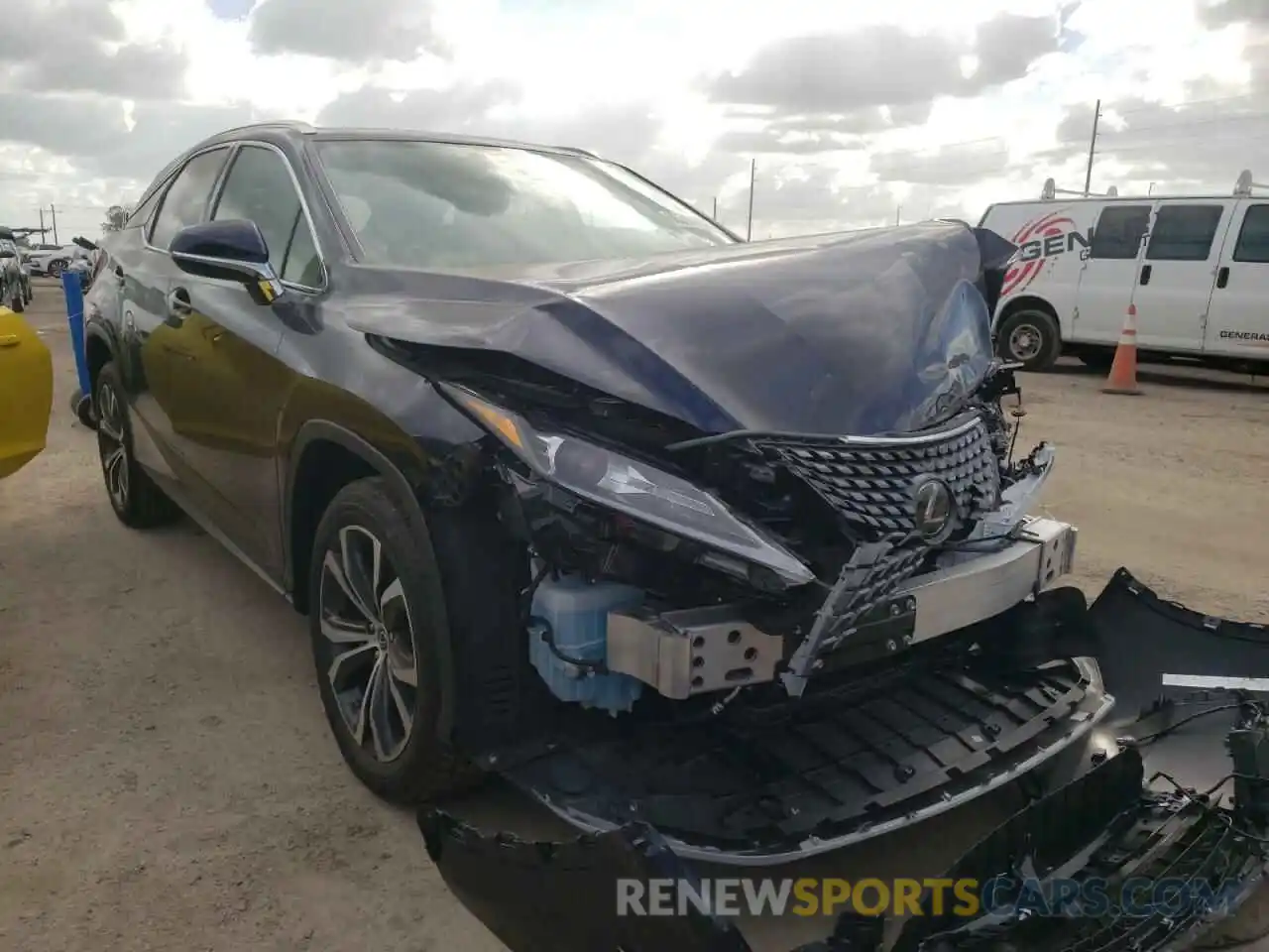 1 Photograph of a damaged car 2T2HZMAA8NC237108 LEXUS RX350 2022