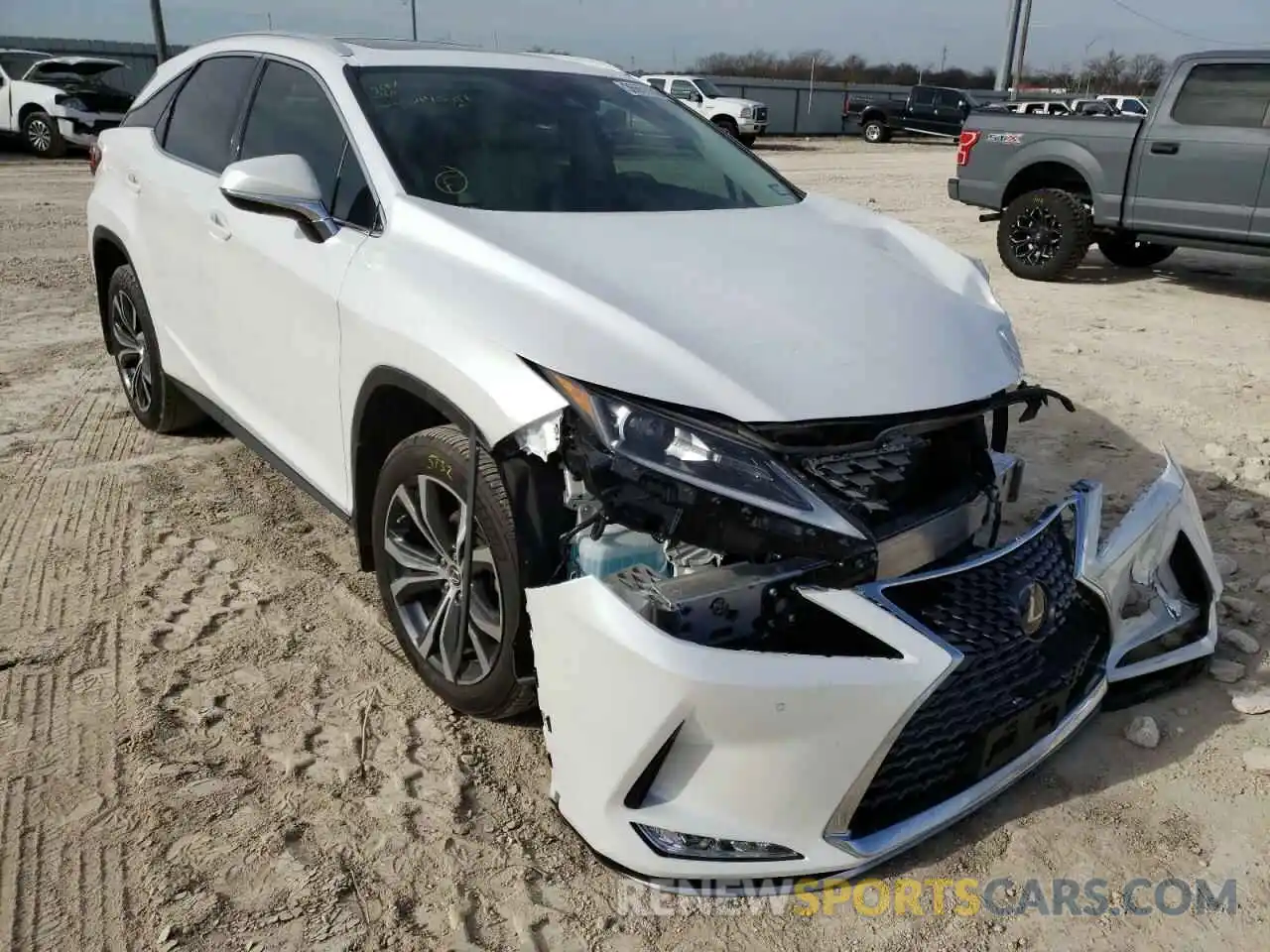 1 Photograph of a damaged car 2T2HZMAAXNC219581 LEXUS RX350 2022