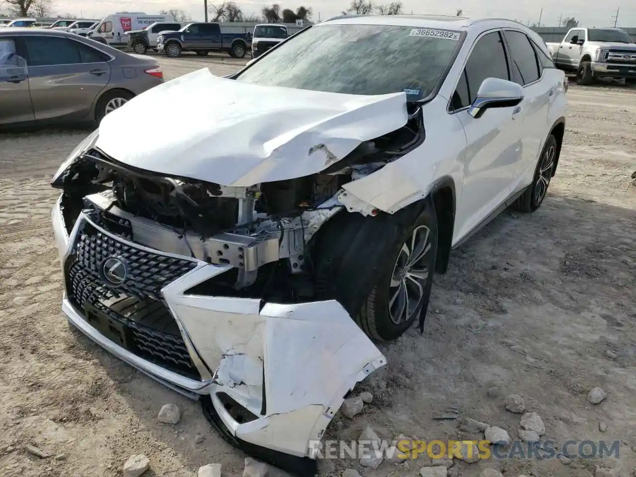 2 Photograph of a damaged car 2T2HZMAAXNC219581 LEXUS RX350 2022