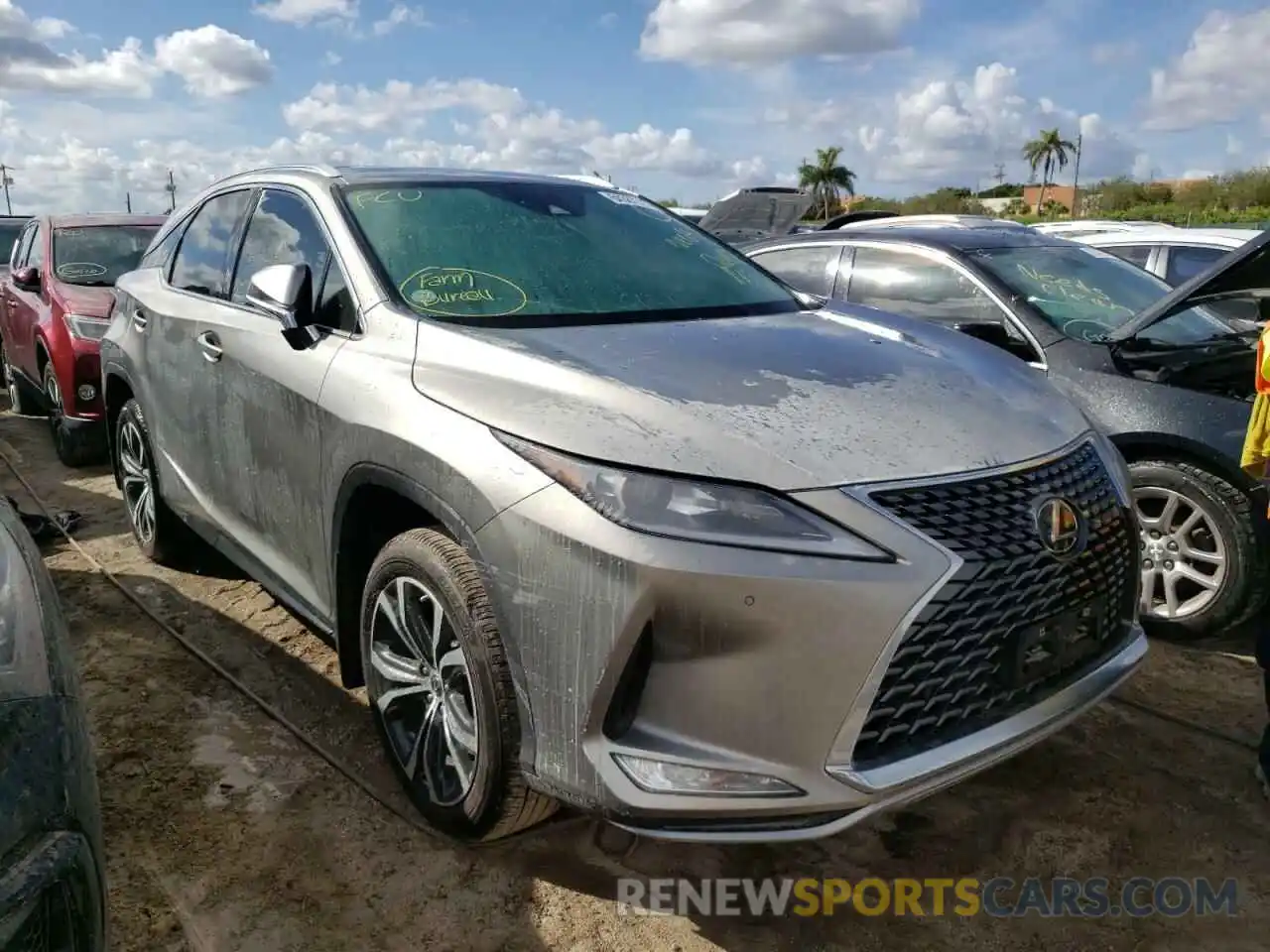 1 Photograph of a damaged car 2T2HZMAAXNC253066 LEXUS RX350 2022