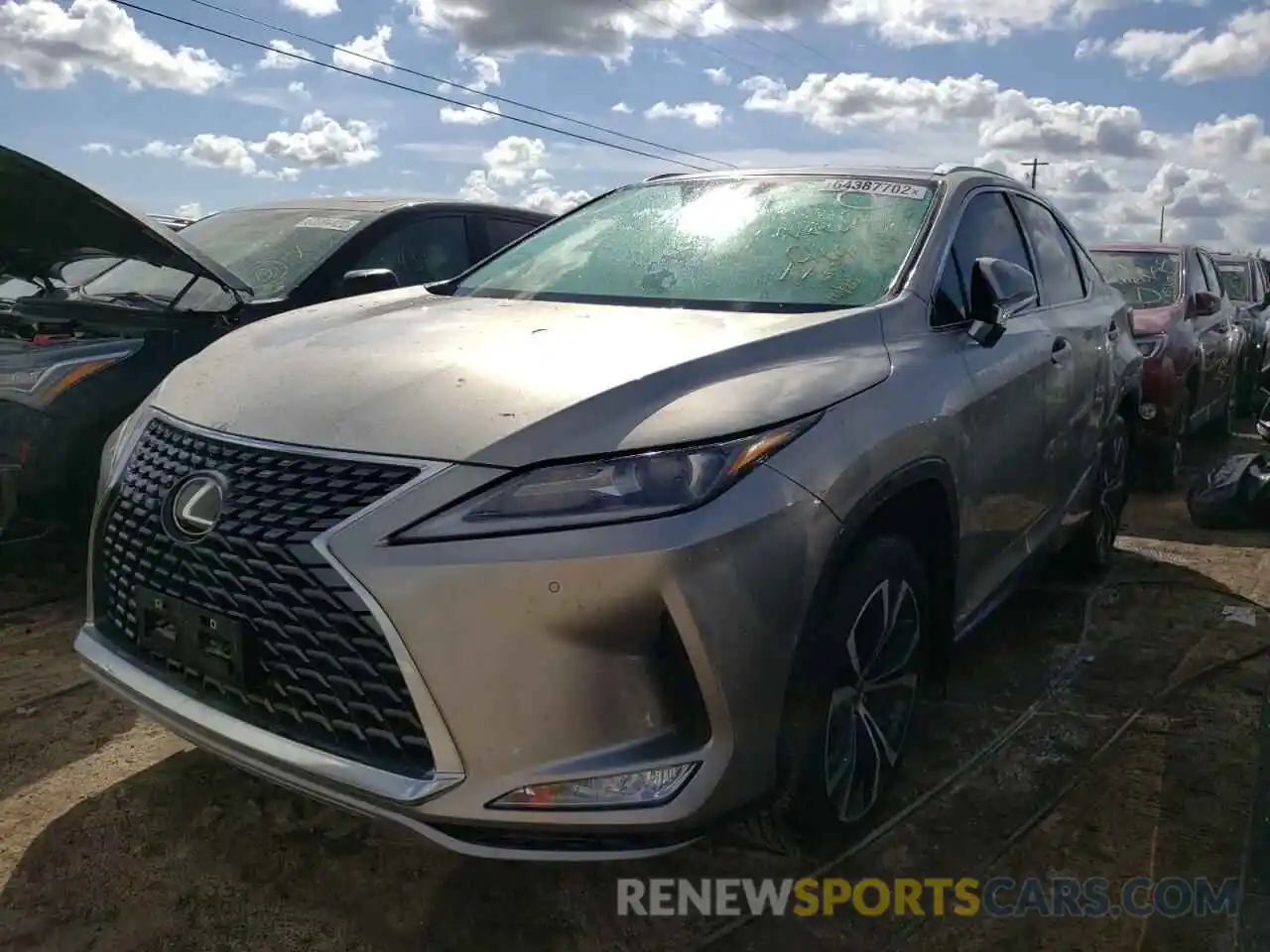 2 Photograph of a damaged car 2T2HZMAAXNC253066 LEXUS RX350 2022