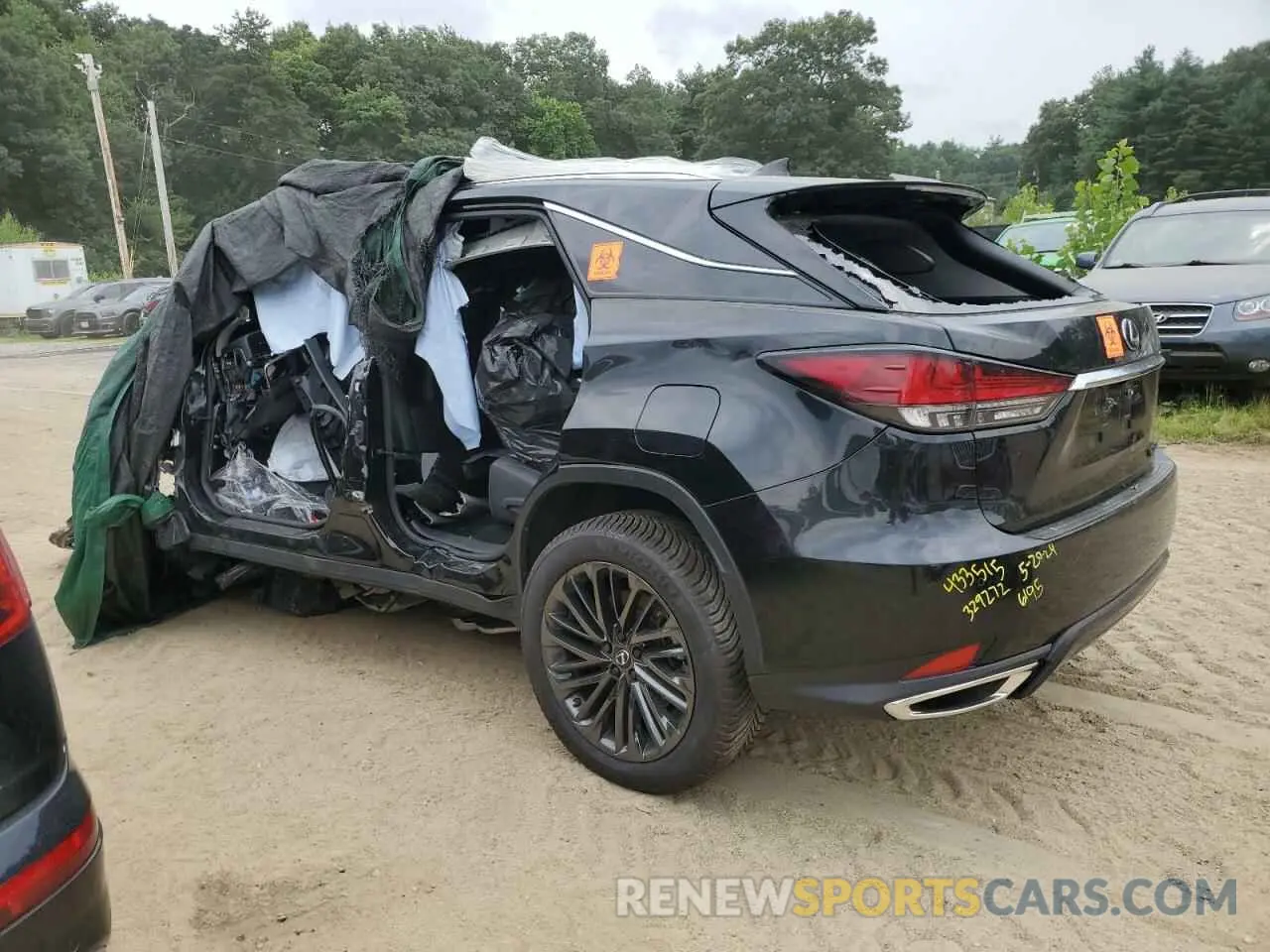 2 Photograph of a damaged car 2T2HZMDA5NC329272 LEXUS RX350 2022