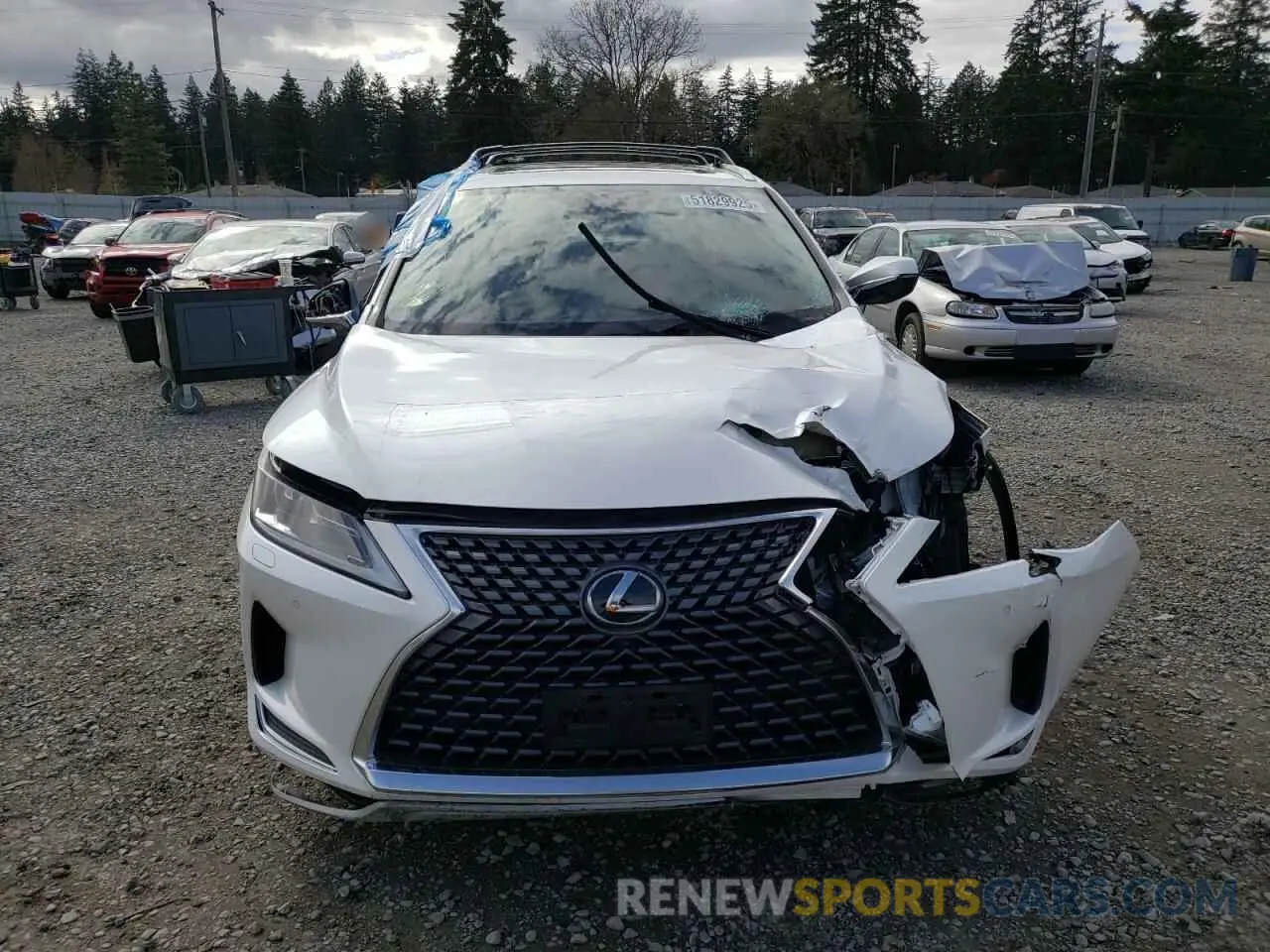 5 Photograph of a damaged car 2T2HZMDA7NC317656 LEXUS RX350 2022