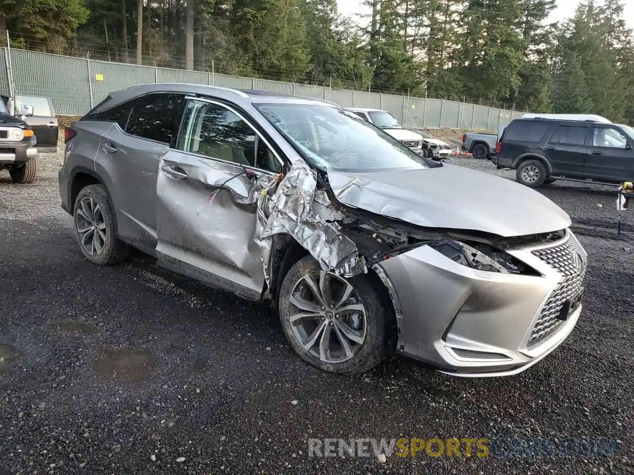 4 Photograph of a damaged car 2T2HZMDA7NC351953 LEXUS RX350 2022