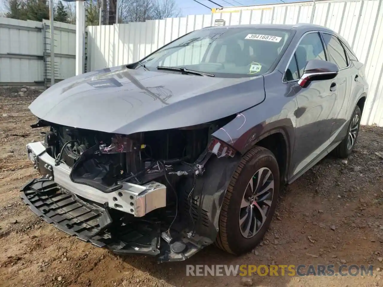 2 Photograph of a damaged car 2T2HZMDAXNC309681 LEXUS RX350 2022