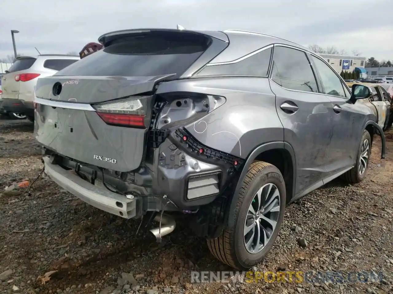 4 Photograph of a damaged car 2T2HZMDAXNC309681 LEXUS RX350 2022