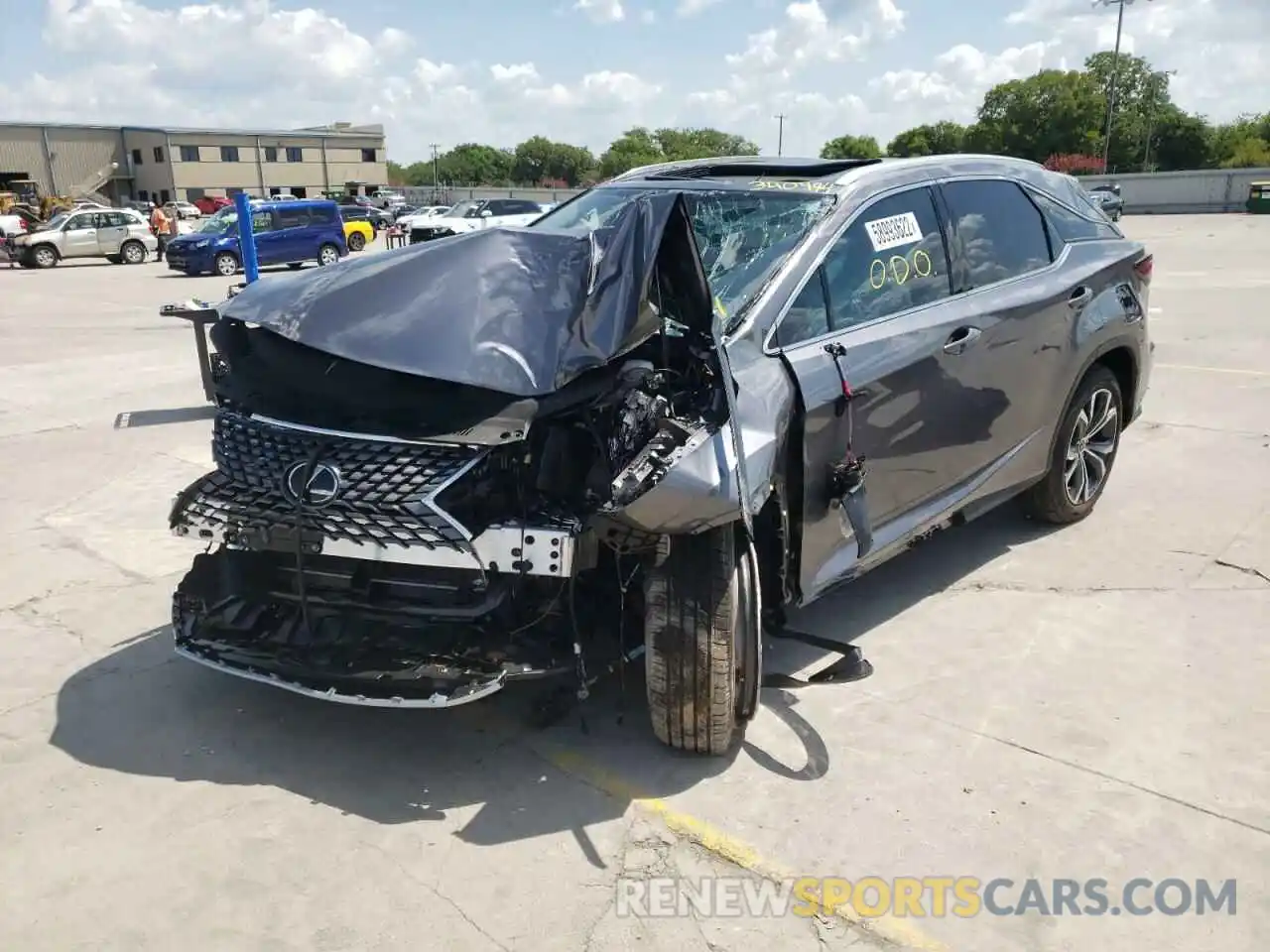 2 Photograph of a damaged car 2T2HZMDAXNC340994 LEXUS RX350 2022