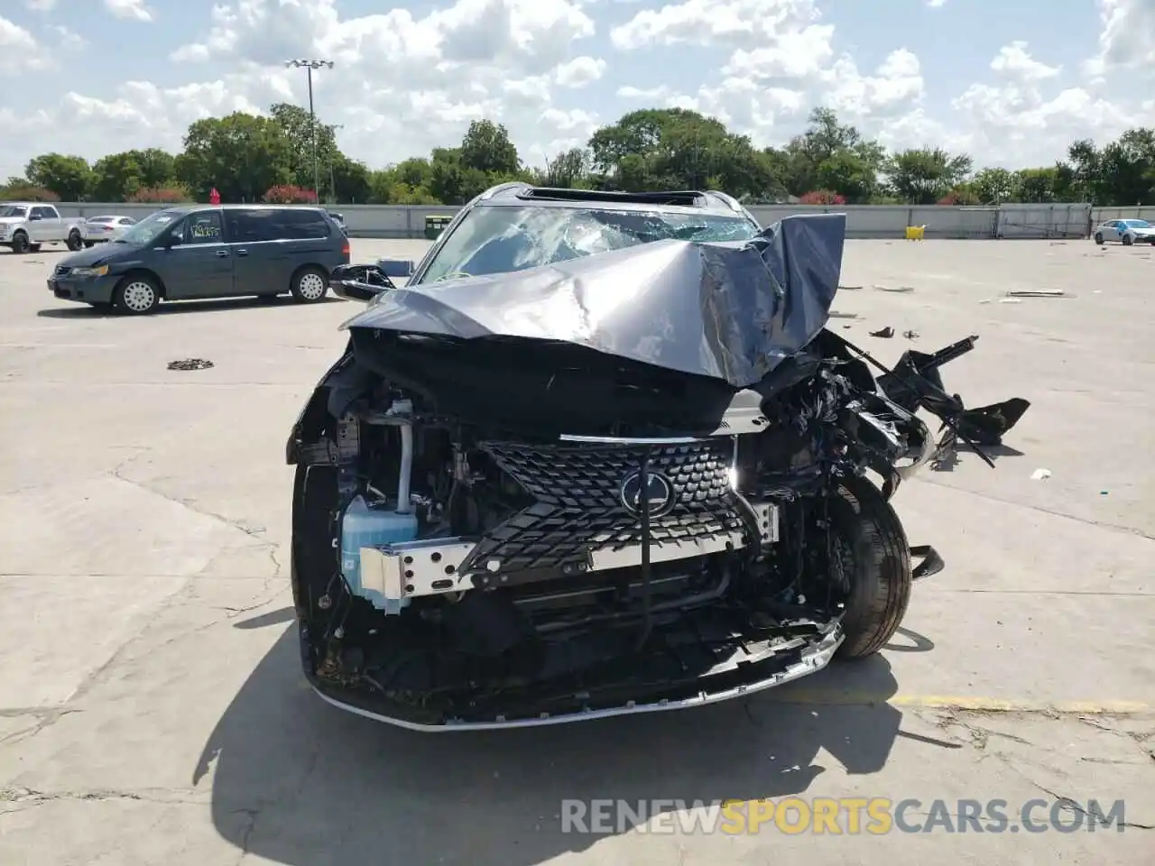 9 Photograph of a damaged car 2T2HZMDAXNC340994 LEXUS RX350 2022