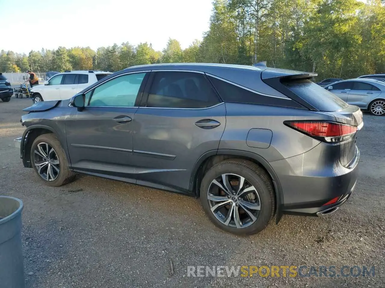 2 Photograph of a damaged car 2T2JZMDA6NC326480 LEXUS RX350 2022