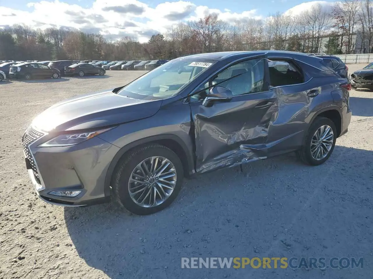 1 Photograph of a damaged car 2T2JZMDA6NC331324 LEXUS RX350 2022